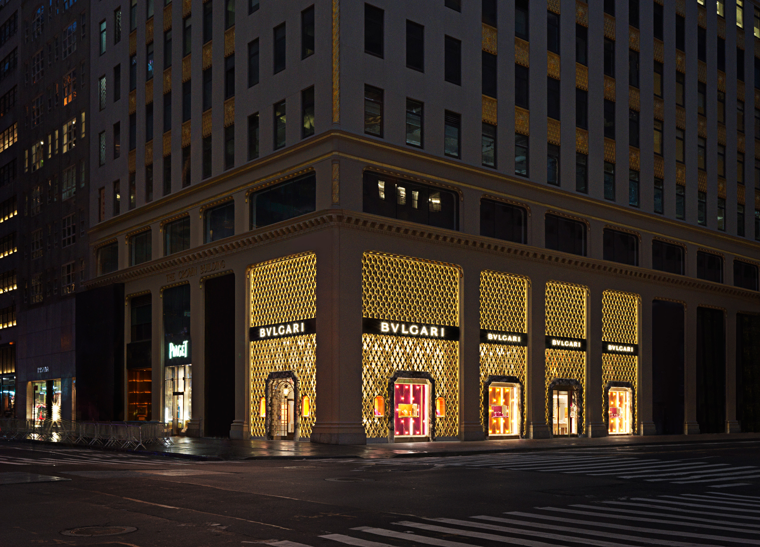 Metis Lighting Façade Lighting Bulgari Boutique New York Retail lighting design 05